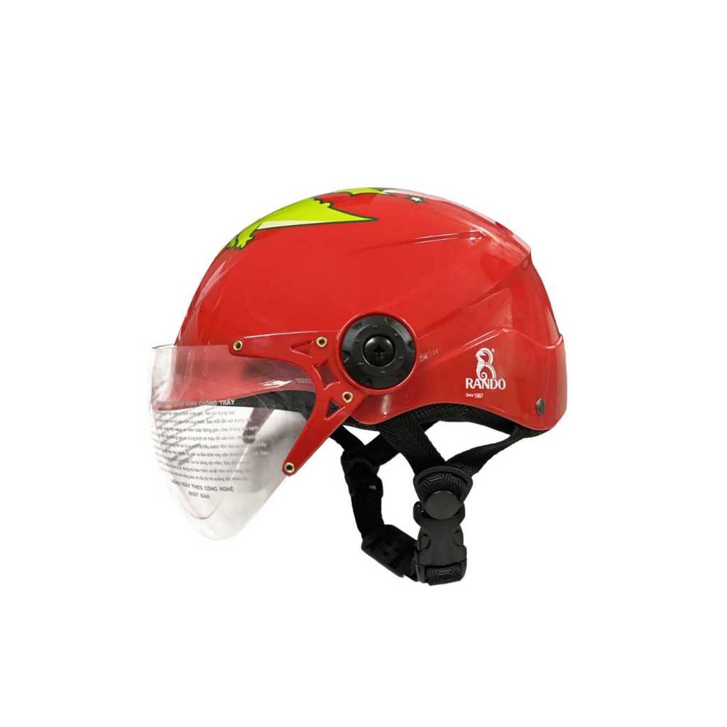 Nón Bảo Hiểm Trẻ Em RANDO Màu Đỏ - CHPM-03