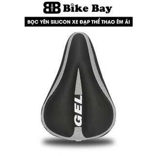 Bọc yên xe đạp thể thao siêu êm, Đệm lót yên xe đạp silicon chống mỏi và đau khi đạp xe - BY01