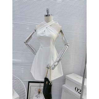 ĐẦM NỮ CỔ YẾM CHÉO LƯNG CỘT ALAN DRESS