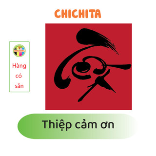 Chữ thư pháp trang trí tết hình chichita vuông 20-28cm.có sẵn