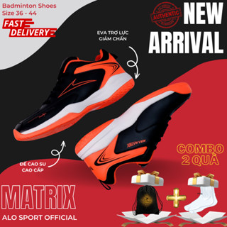 Giày Cầu Lông Chính Hãng Mira MATRIX Đế 2 Lớp Eva Trợ Lực Êm Ái Và Cao Su Non Cấp Non Mark Full Box Bảo Hành Chính Hãng
