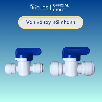 Van xả tay nối nhanh nhựa phi 6, phi 10 dùng cho máy lọc nước RO Karofi, Kangaroo, Forseti, Sunhouse,...