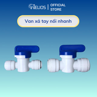 Van xả tay nối nhanh nhựa phi 6, phi 10 dùng cho máy lọc nước RO Karofi, Kangaroo, Forseti, Sunhouse,...