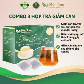 Combo 3 hộp Trà giảm cân cấp tốc Slim Body giảm cân an toàn, giảm mỡ bụng, mỡ đùi, giúp eo thon, dáng đẹp