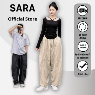 (PREMIUM) Quần Harem SARA VN Dáng Rộng Vintage Nhật Bản Lưng Chun Nam Nữ Mã TD062
