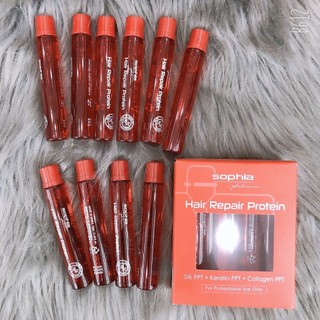 PROTEIN PHỤC HỒI TÓC HƯ NÁT 13ml [ 1 Hộp Nguyên - 10Ống ] (Sophia Platinum Hair Repair Protein)