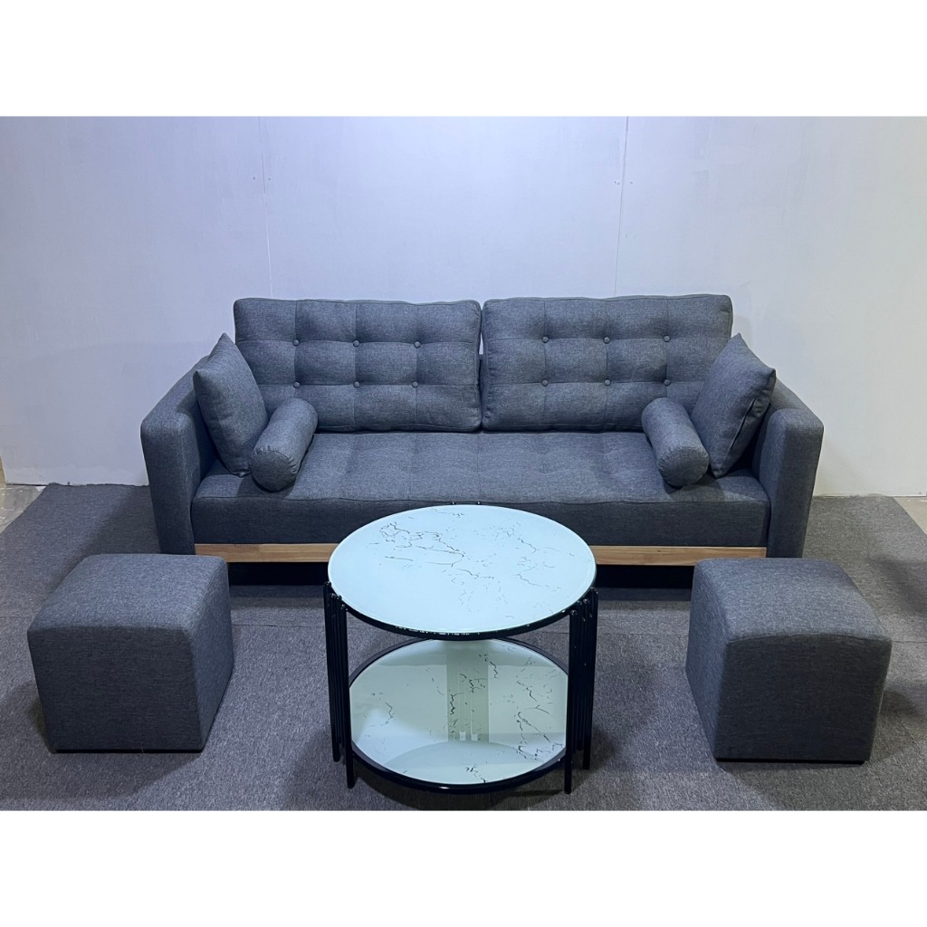 Combo sofa băng 1m90 đặt phòng khách ( tặng kèm 4 gối ôm) - bảo hành 12 tháng | BigBuy360 - bigbuy360.vn