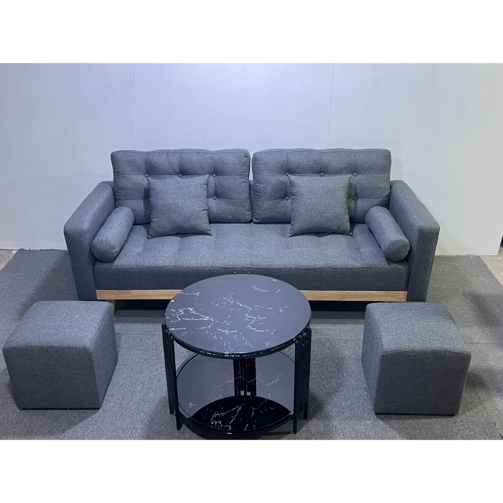 Combo sofa băng 1m90 đặt phòng khách ( tặng kèm 4 gối ôm) - bảo hành 12 tháng | BigBuy360 - bigbuy360.vn