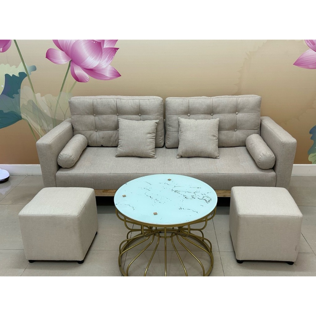 Combo sofa băng 1m90 đặt phòng khách ( tặng kèm 4 gối ôm) - bảo hành 12 tháng | BigBuy360 - bigbuy360.vn