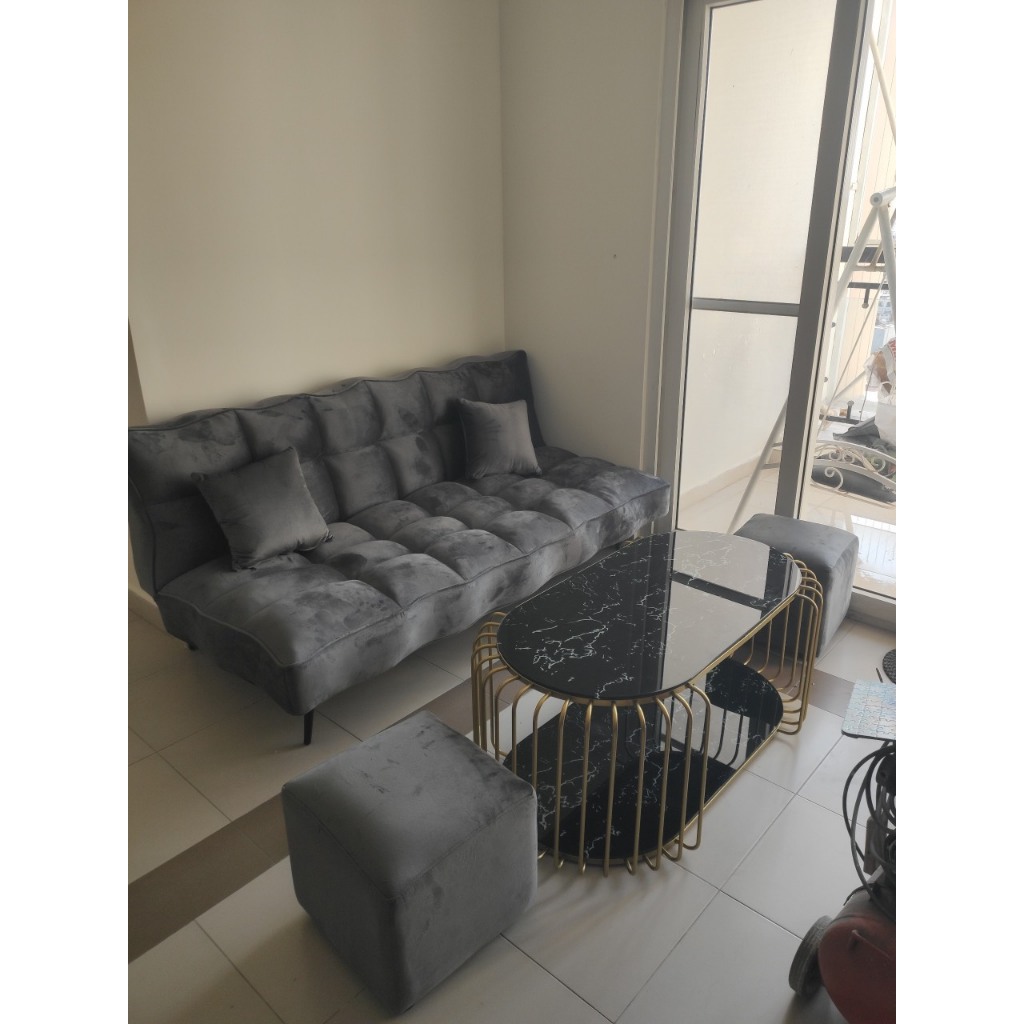 GHẾ SOFA BED GỢN SÓNG - sofa giường 1m80 x 1m20 siêu to tiết kiệm diện tích - sofa múi bh 12 tháng | BigBuy360 - bigbuy360.vn