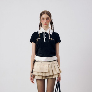Remmus - Joyce Top | Áo polo đính nơ cách điệu women