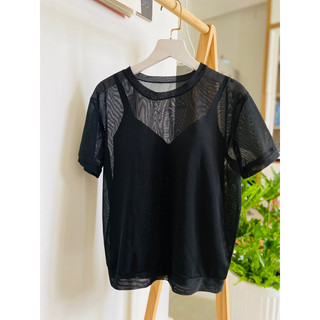 Áo lưới size s mới 90%, áo lót uni s newtag