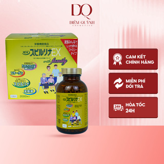 Tảo vàng Spirulina EX Nhật Bản (1 set 2 lọ, mỗi lọ 1000 viên)