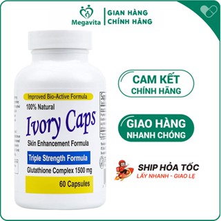 Viên Uống Trắng Da Ivory Caps Glutathione 1500mg 60 Viên 