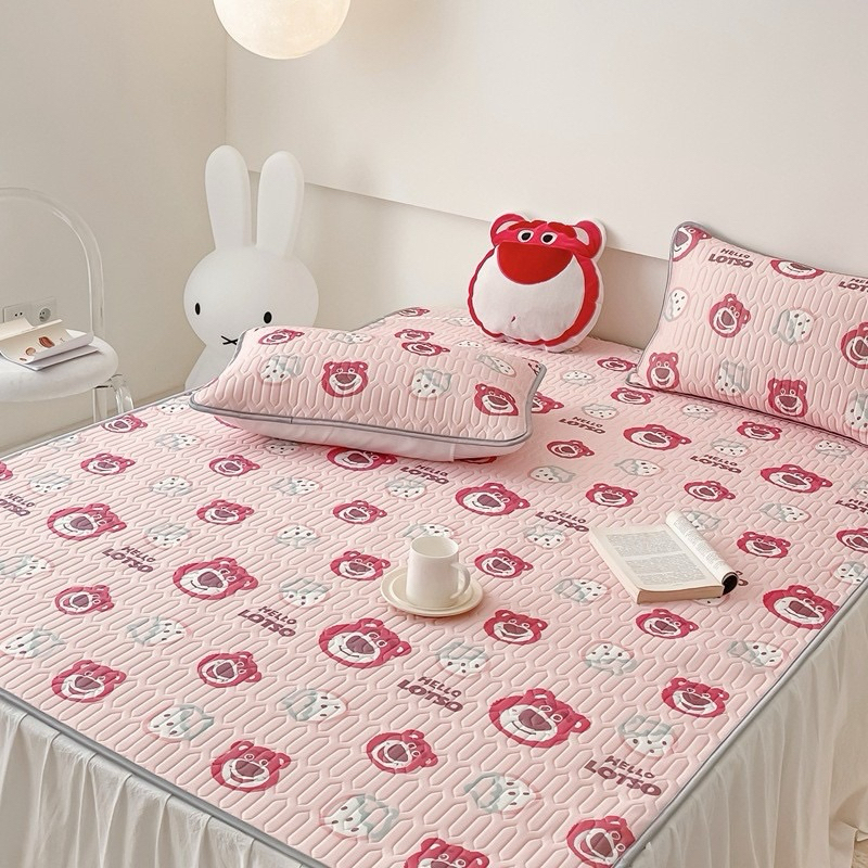 Chiếu điều hoà ,chiếu đũi latex kèm 2 vỏ gối đầu,chiếu trần bông 3 lớp thoáng mát mềm mịn cao cấp