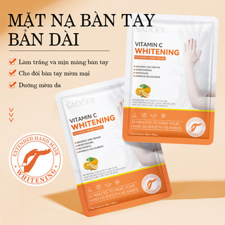 Mặt nạ dưỡng ẩm tay chân SADOER chứa vitamin C giúp dưỡng trắng da mịn màng trắng sáng