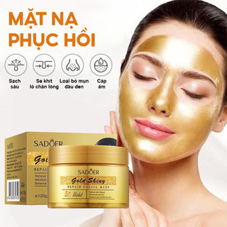 Mặt nạ vàng tinh chất 24k giúp căng bóng da chứa tinh chất vàng cao cấp SADOER làm sạch sâu mềm mịn giảm mụn hiệu quả