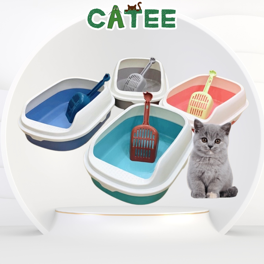 Khay Đựng Cát Size Nhỏ Dành Cho Mèo Con Tặng Kèm Xẻng (khay ELip)