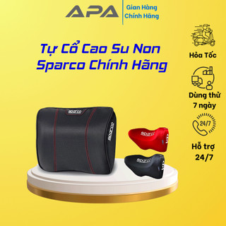 Gối Tựa Đầu Ô Tô Sparco Bọc Da - Bọc Vải Chính Hãng Cao Cấp Nhập Khẩu Italy - Gối Tựa Đầu Sparco Chữ U Chống Đau Mỏi Cổ