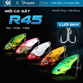  Mồi Câu Lure R45 Mồi Câu Sắt Mồi Câu Cá Giả Lưỡi Câu 3 Tiêu BBK Mua 5 Tặng Hộp Đựng 
