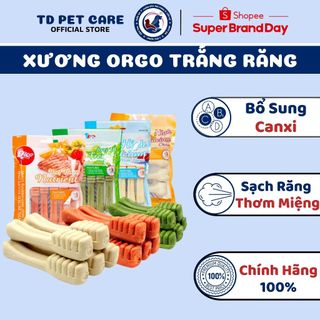 Xương Gặm Cho Chó Sạch Răng Thơm Miệng Orgo - Xương Gặm Bổ Sung Canxi Cho Chó TD Pet Care