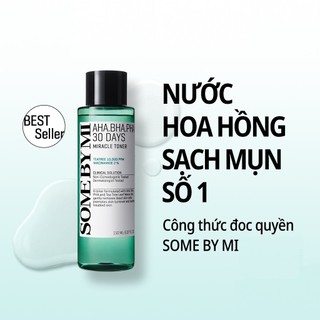 Combo giảm mụn Some By Mi AHA-BHA-PHA 30 Days Miracle (Toner + Kem)