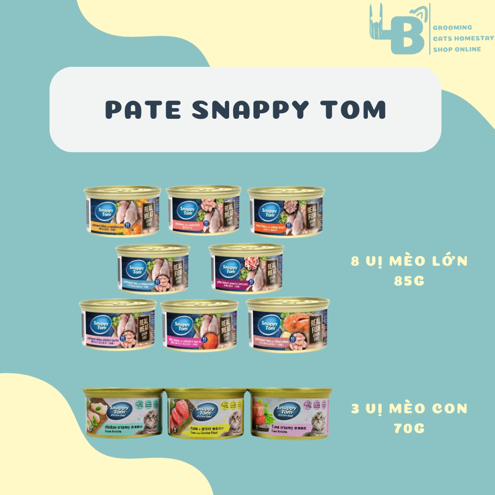 Pate Snappy Tom Premium cho mèo