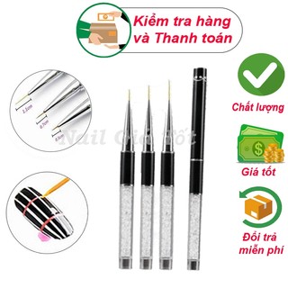 Cọ nét cán đá vẽ móng 3 size cao cấp
