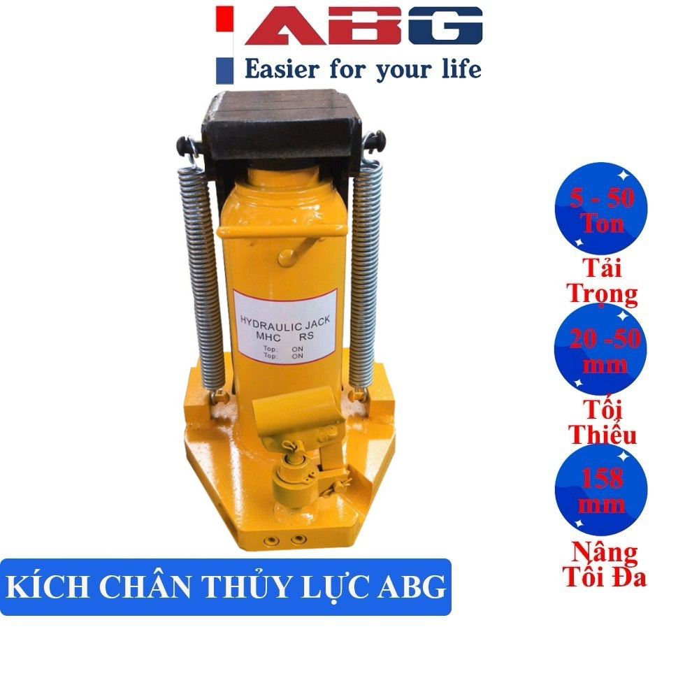 Kích Chân Thủy Lực ABG Loại 5 Tấn - Kích Móc Thuỷ Lực, Dùng Để Nâng Sửa Chữa Oto Công Nghiệp Và Xây Dựng Chuyên Dụng