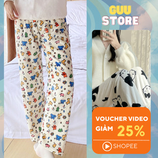 Quần Lông - Quần Ngủ Basic Guu QN01