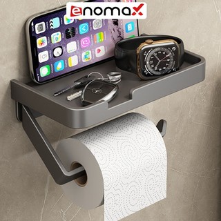 Kệ đựng giấy vệ sinh Enomax trong phòng tắm, chất liệu nhồm hàng không cao cấp, chống gỉ, bảo hành 10 năm (Eno 0169)