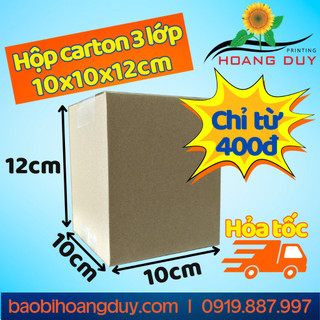 Combo 100 hộp đóng hàng phụ kiện 10x10x12