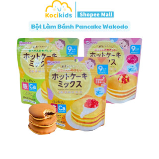 Bột làm bánh Pancake Wakodo bổ sung Sắt & Canxi cho bé từ 9 tháng tuổi
