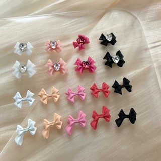 Charm nơ đá tim đính móng mẫu hot trend 2023- giá 1 charm