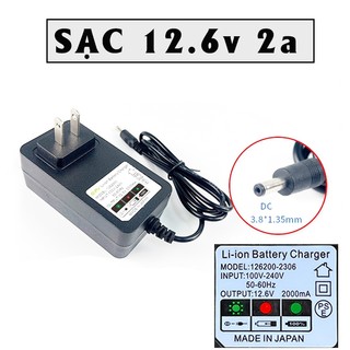 Sạc pin áo điều hòa gifv-12.6v-2a, sạc chuyên dụng pin lithium dành cho pin áo điều hòa công suấtlớn
