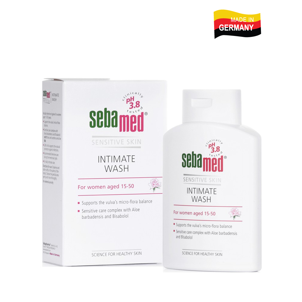  Dung dịch vệ sinh phụ nữ chuẩn cân bằng dịu nhẹ Sebamed Feminine Intimate Wash pH3.8  200ml  