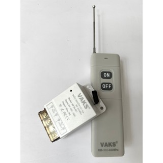 Bộ công tắc điều khiển từ xa xuyên tường 433Mhz, CHỊU TẢI LỚN 30A - RF30 và remote phát sóng tầm xa RM-302 (AC,DC)
