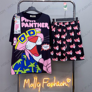 Đồ bộ hoạt hình phom rộng unisex NHIỀU MẪU BST01 cartoon báo hồng freesize đồ mặc nhóm đi biển Molly Fashion
