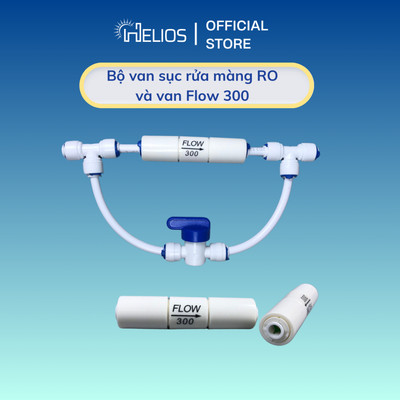 Bộ Van sục rửa màng RO lắp sẵn và van thải Flow 300 dành cho máy lọc nước