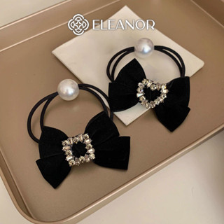 Dây buộc tóc nữ Eleanor Accessories hình nơ phối ngọc trai nhân tạo phụ kiện tóc dây cột tóc 7549