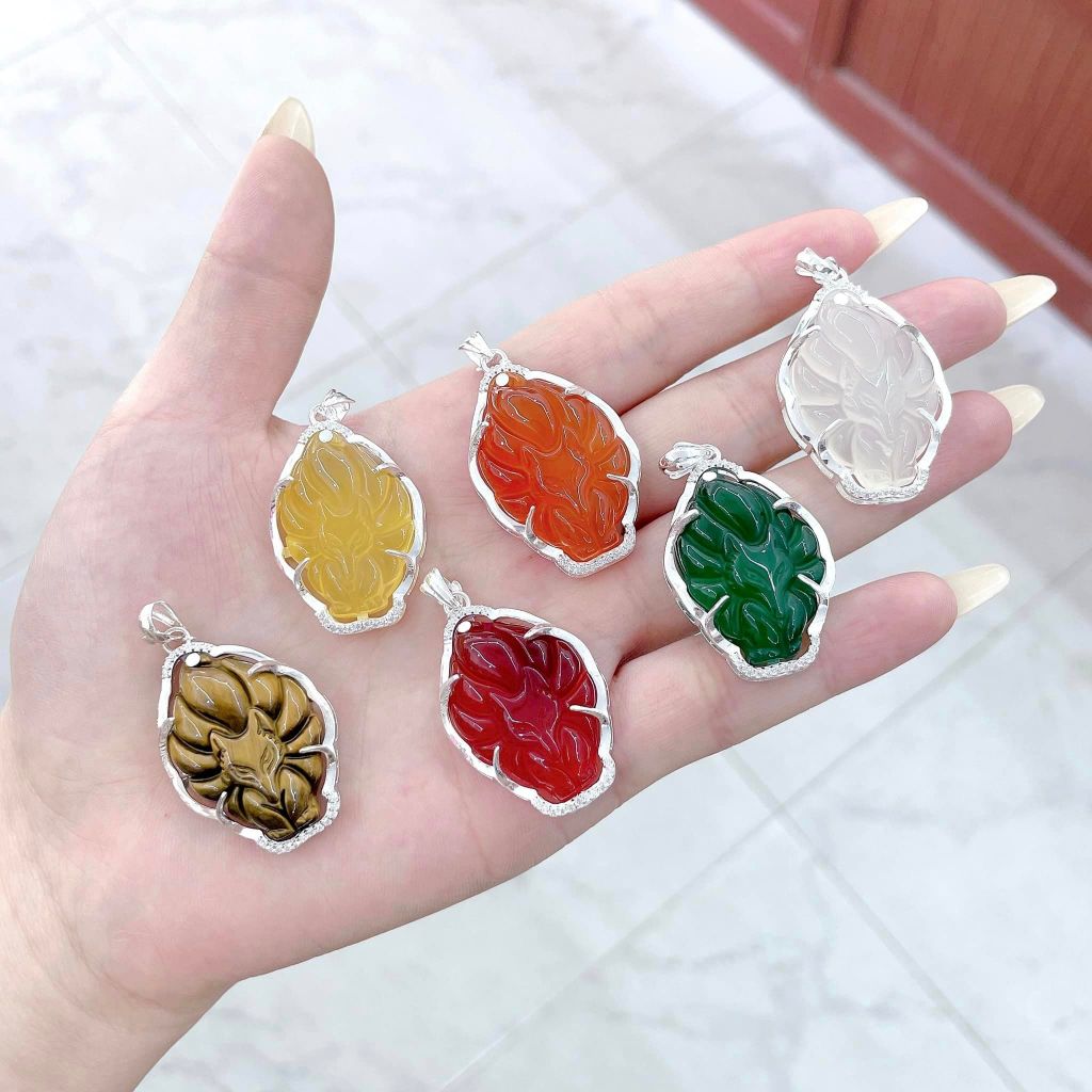 mặt hồ ly chúa phong thủy bọc bạc