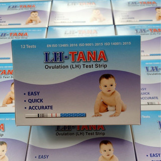  Que thử rụng trứng LH TANA - Hộp 12 que canh trứng rụng phát hiện thụ thai sớm test nhanh - Chính Hãng 