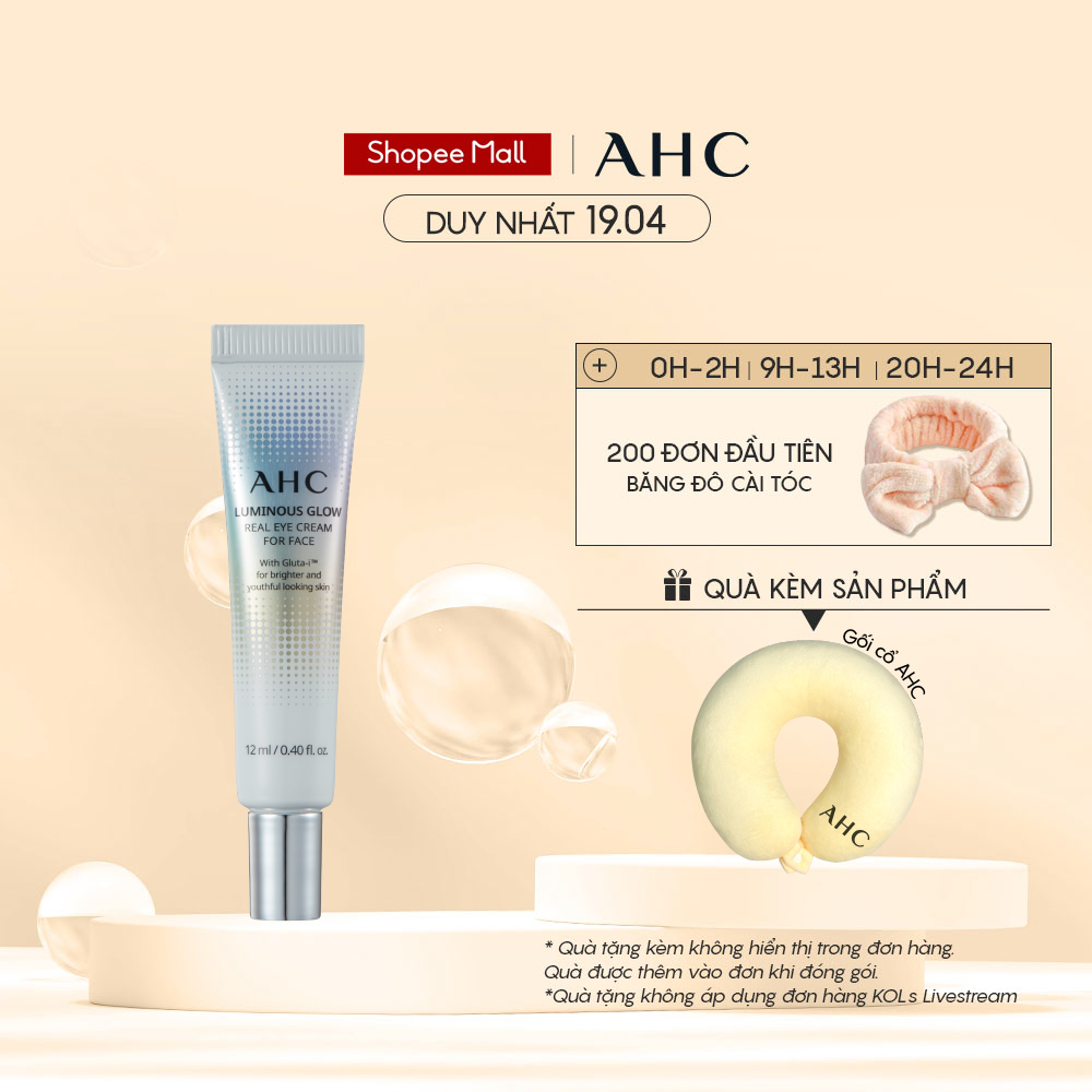 Kem dưỡng mắt AHC Luminous Glow Eye Cream for Face 30ml