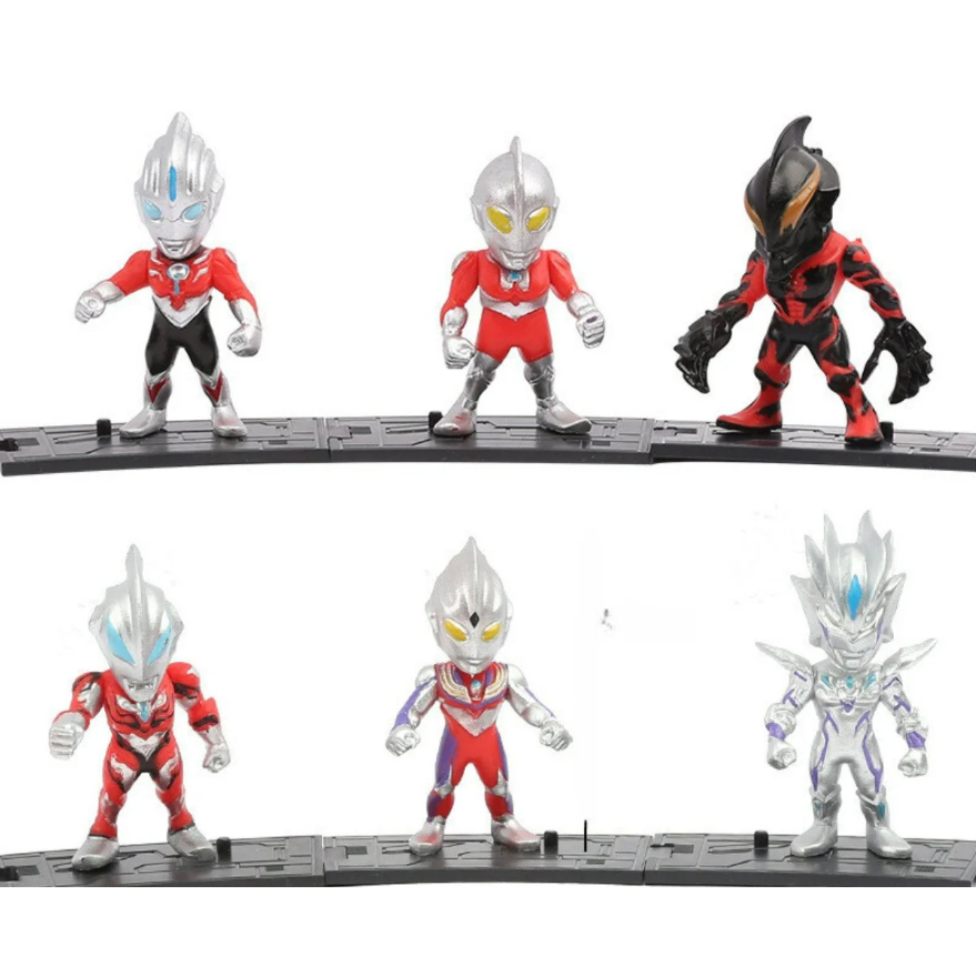 Mô hình ultraman tiga siêu nhân điện quang Cao 6-7cm tặng kèm đế