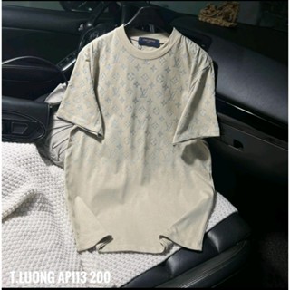 Áo Phông Nam Nữ LV In Nhũ Kim Tuyến Nửa Áo Chất Liệu Cotton Cao Cấp Hottrend 2024 - Kumastore96