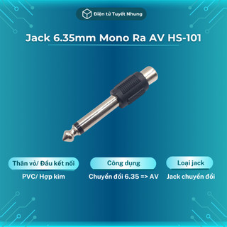 Jack 6 ly ra av hs-101 giá tốt - jack 6 ly ra hoa sen, jack 6.5 ra av bh lỗi 1-1