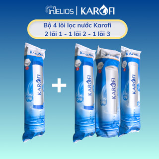 Bộ 4 lõi lọc nước Karofi chính hãng gồm 1 bộ lọc 123 và 1 lõi 1 Karofi