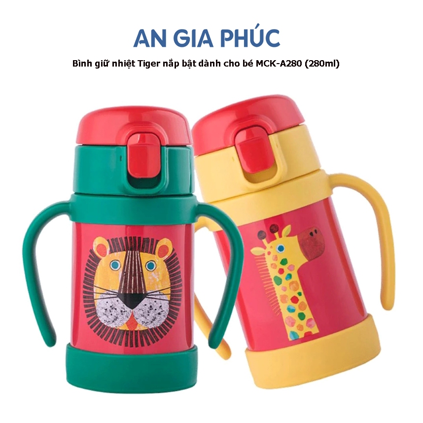 Bình giữ nhiệt Tiger nắp bật dành cho bé MCK-A280 (280ml) - An Gia Phúc