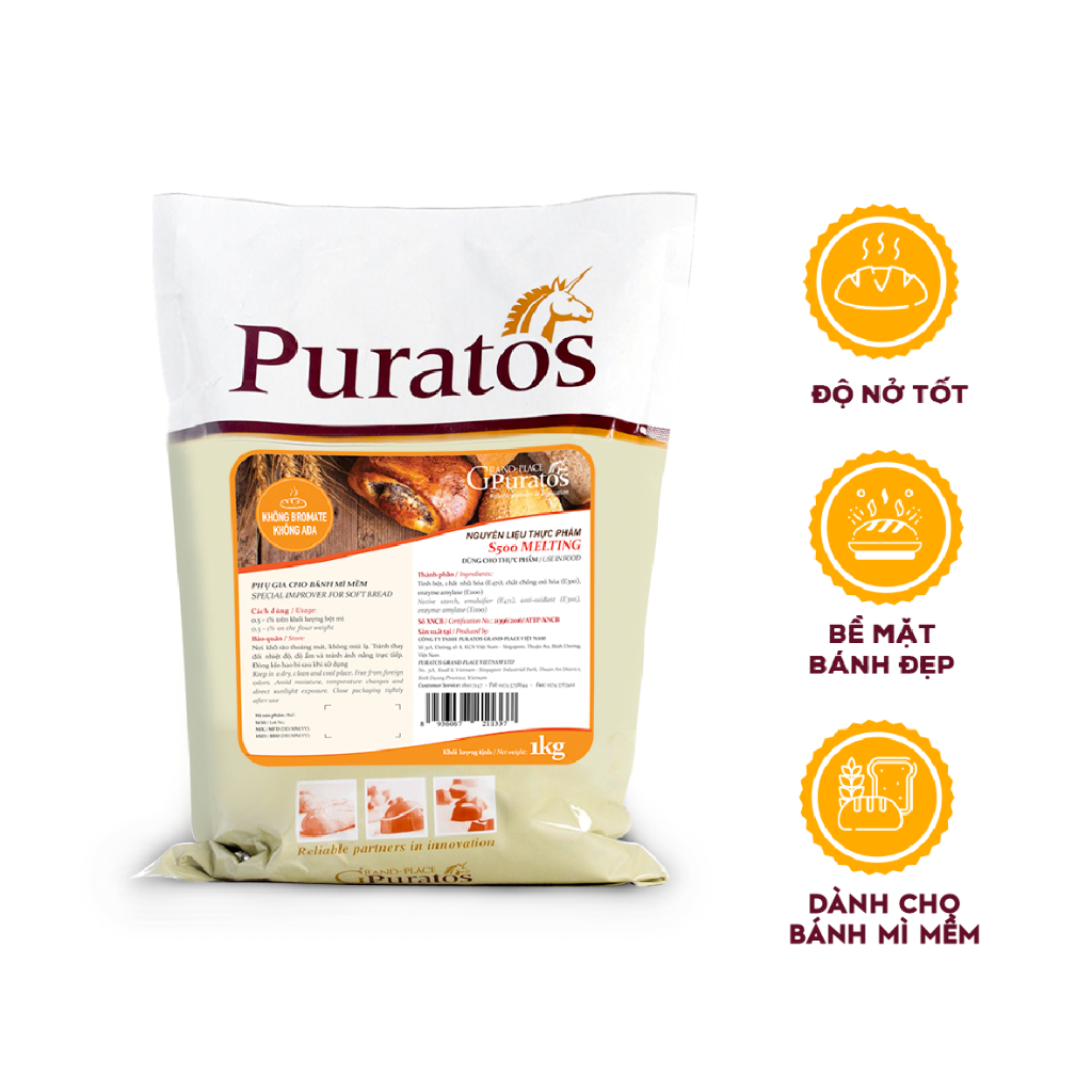 NGUYÊN LIỆU THỰC PHẨM S500 MELTING PURATOS - 1kg