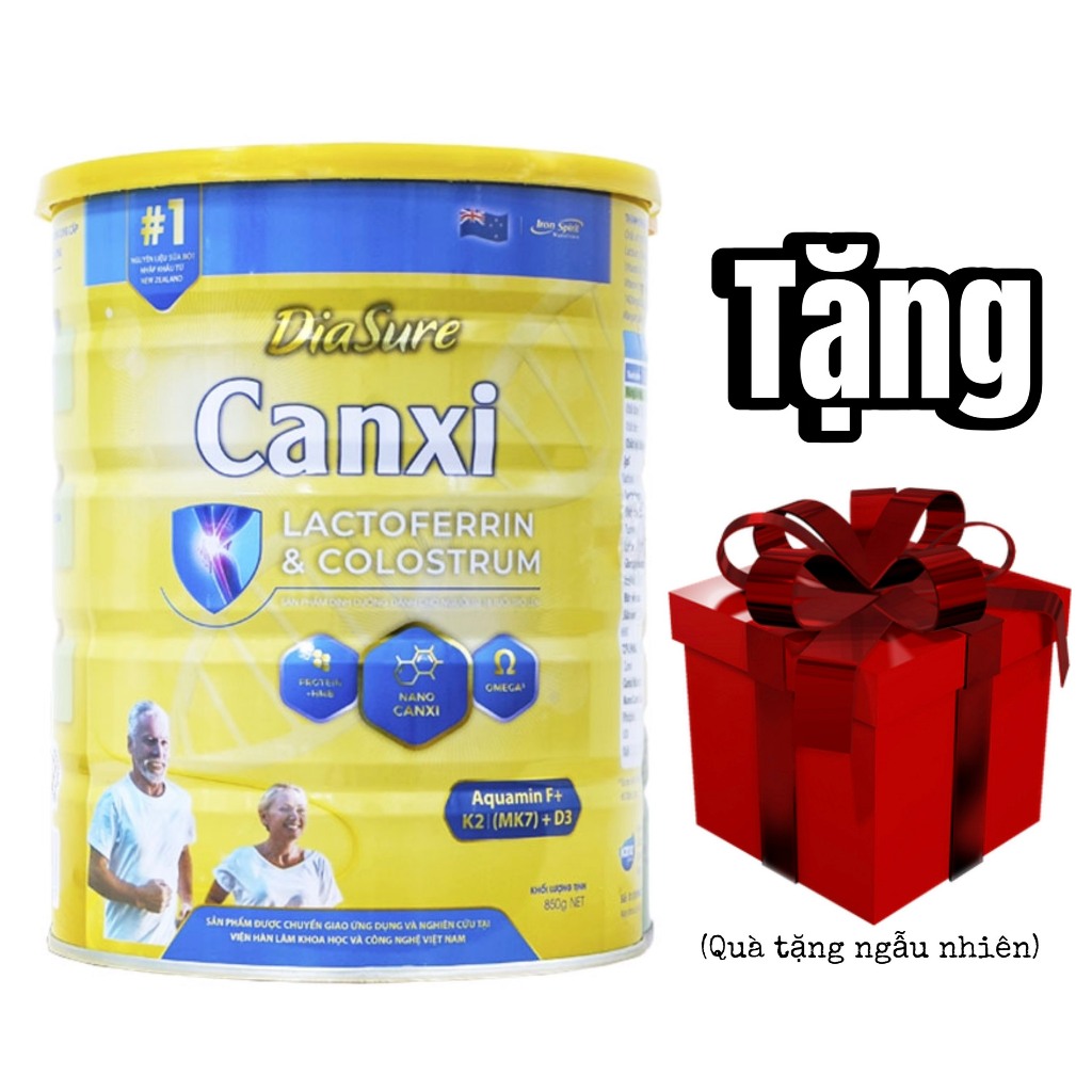 [Tặng kèm quà ]Sữa Non Diasure Canxi / Tiểu Đường 850g cho người lớn tuổi
